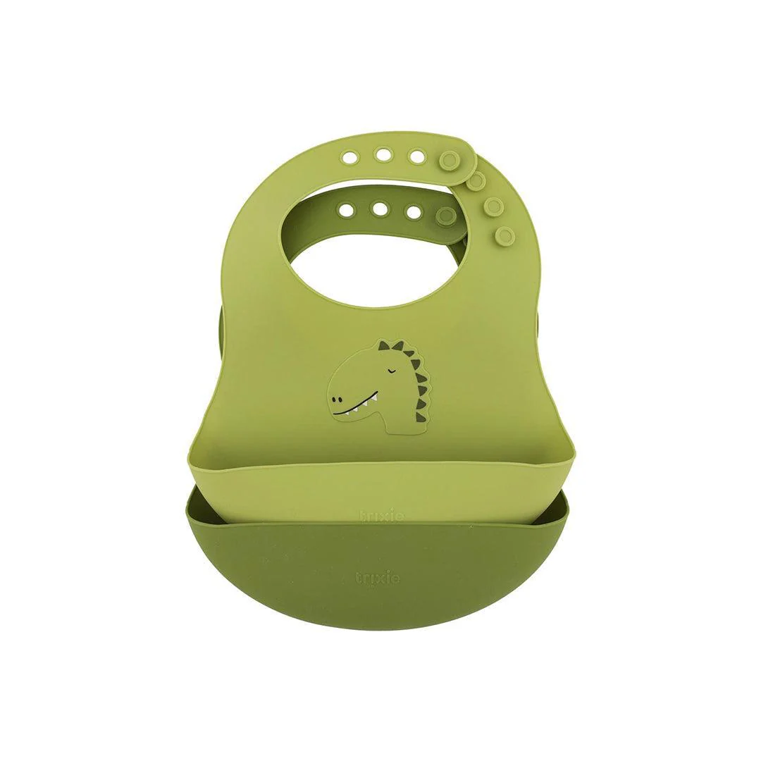 Trixie Silicone Bibs 2 Pack - Mr. Dino