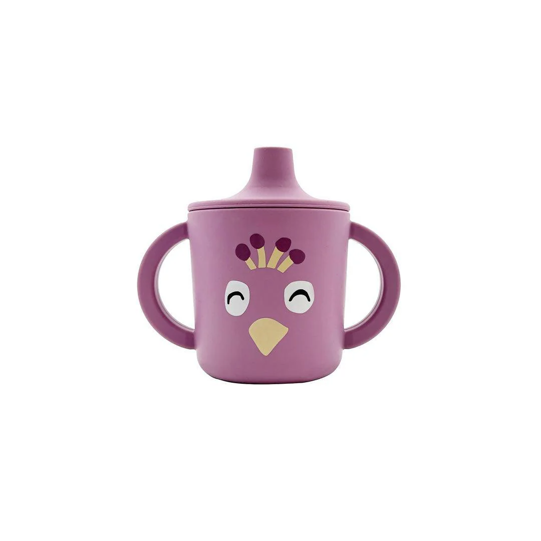 Trixie Silicone Sippy Cup - Mrs. Peacock