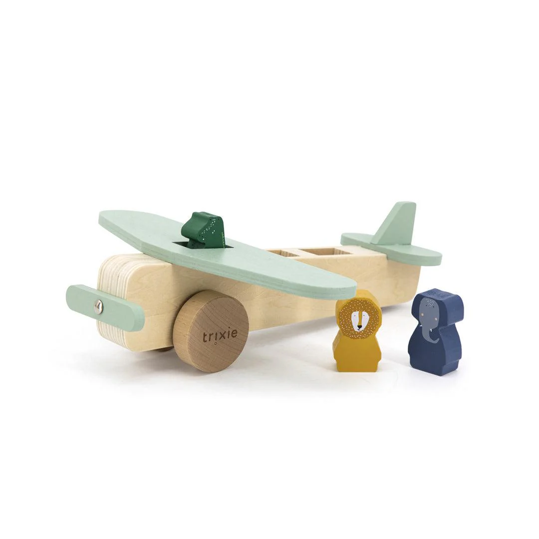 Trixie Wooden Animal Airplane - Image 3