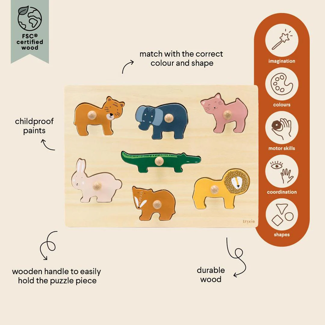 Trixie Wooden Animal Puzzle - Image 2