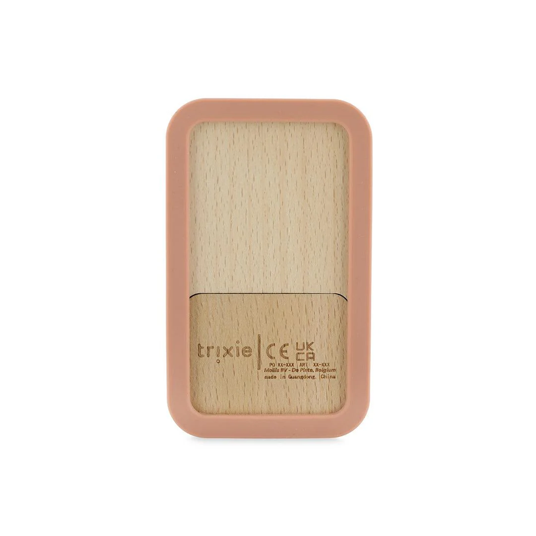 Trixie Wooden Silicone Baby Phone - Mrs Cat - Image 2