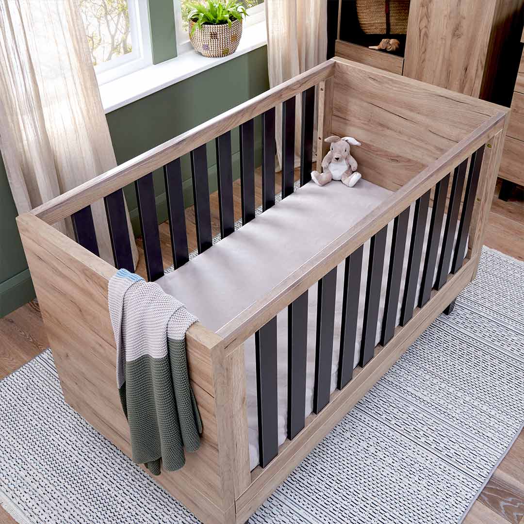 Tutti Bambini Como 3 Piece Room Set - Distressed Oak/Slate Grey - Image 3