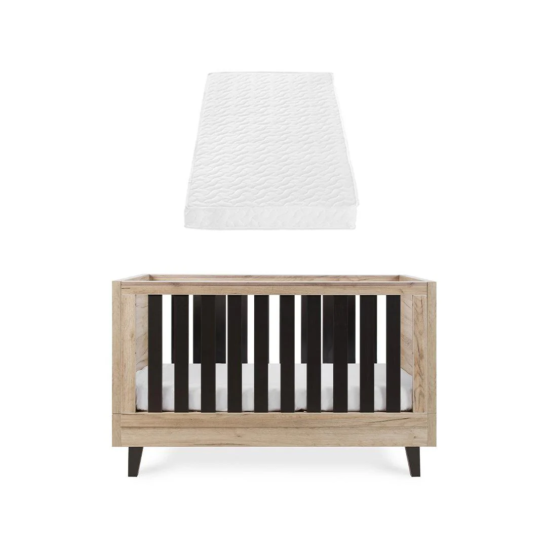 Tutti Bambini Como Cot Bed - Distressed Oak/Slate Grey - Image 11