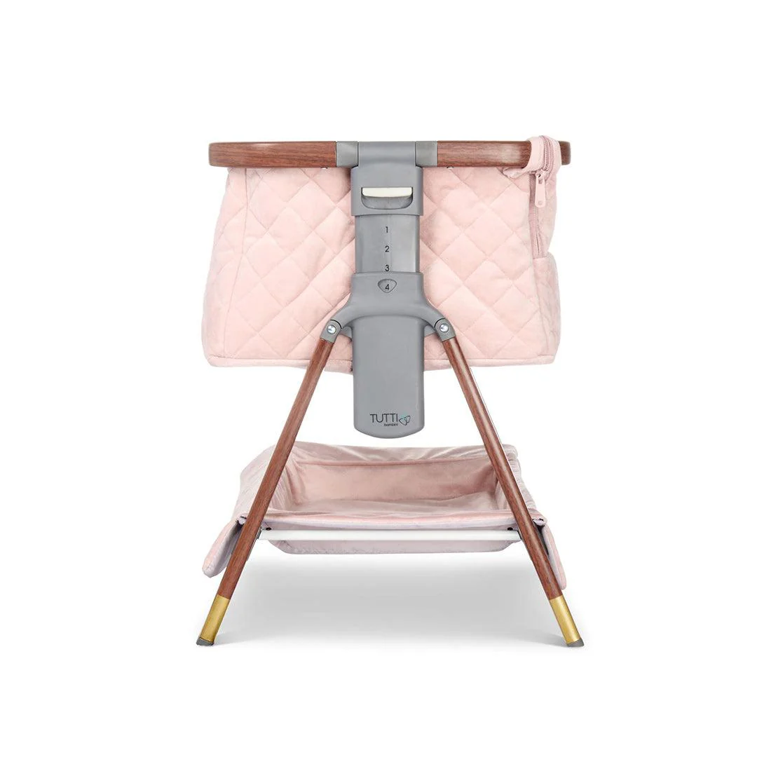 Tutti Bambini Cozee Luxe Mini Me Crib - Walnut/Blush - Image 6