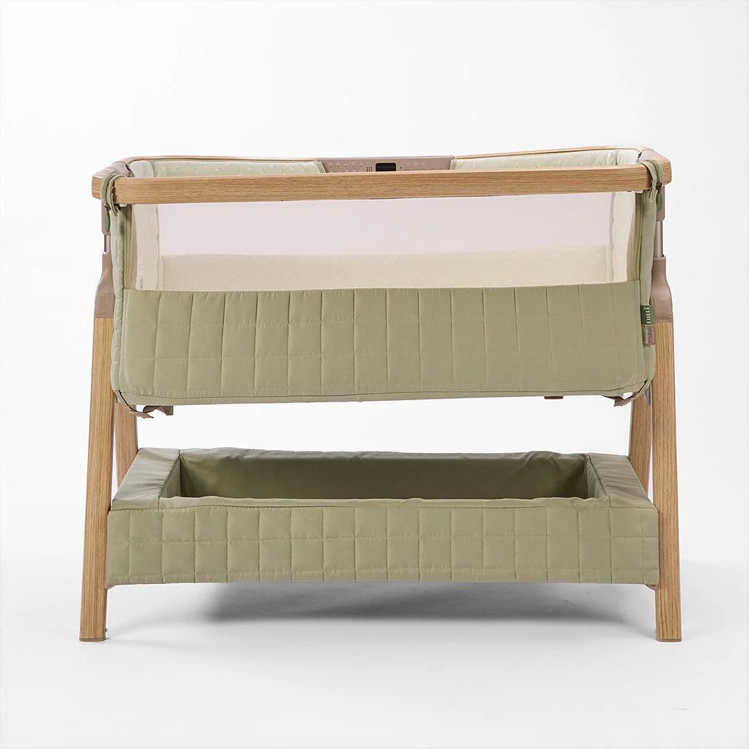 Tutti Bambini Cozee Sense Bedside Crib - Drifted Oak / Eucalyptus - Image 18