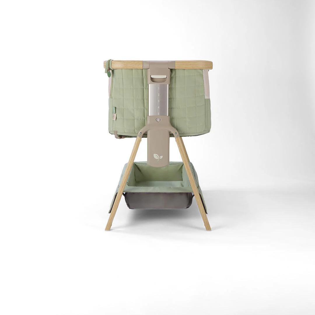 Tutti Bambini Cozee Sense Bedside Crib - Drifted Oak / Eucalyptus - Image 22