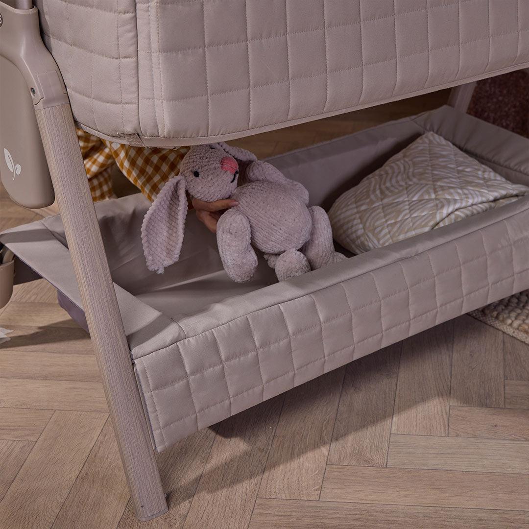 Tutti Bambini Cozee Sense Bedside Crib - Soft Walnut / Cocoa - Image 11