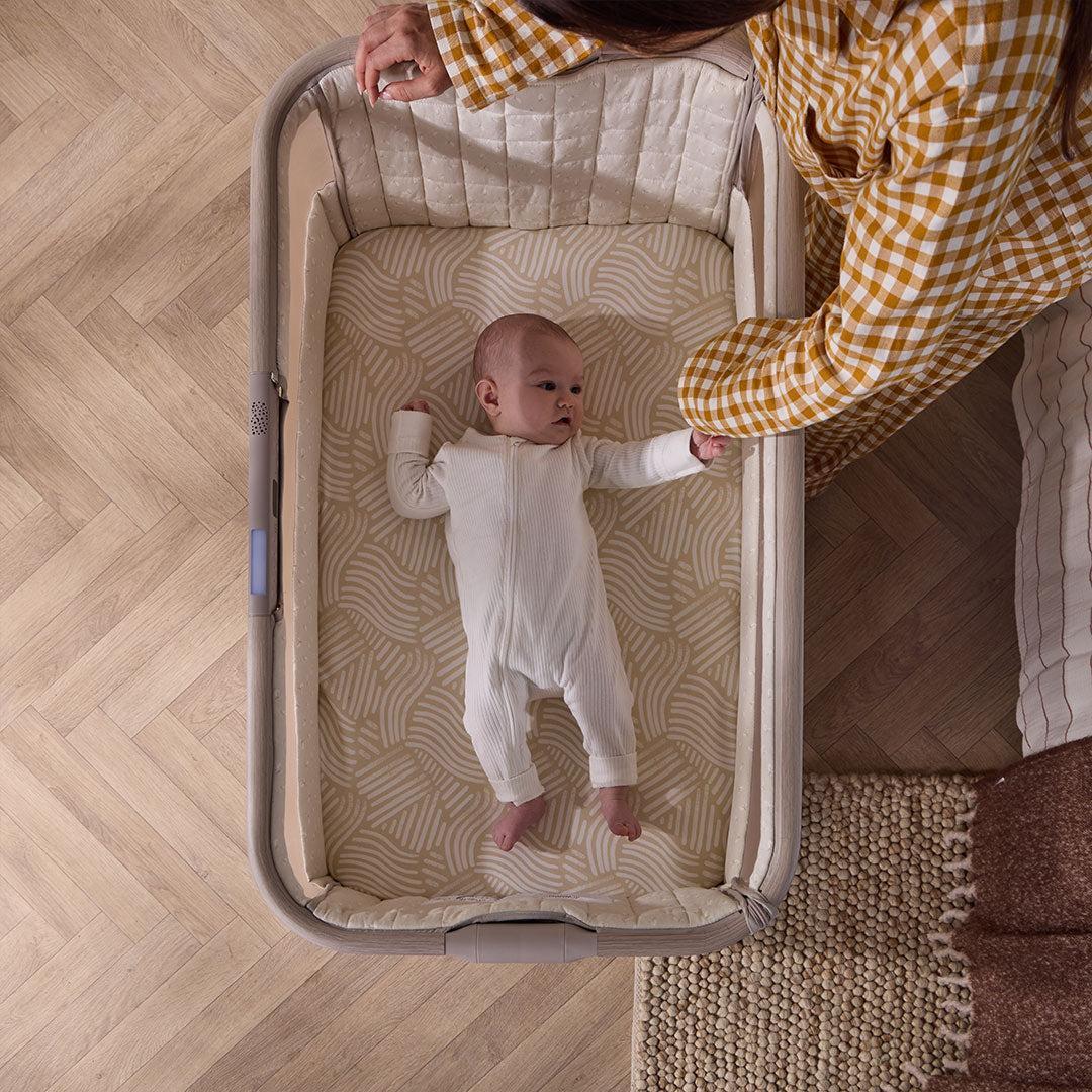Tutti Bambini Cozee Sense Bedside Crib - Soft Walnut / Cocoa - Image 5