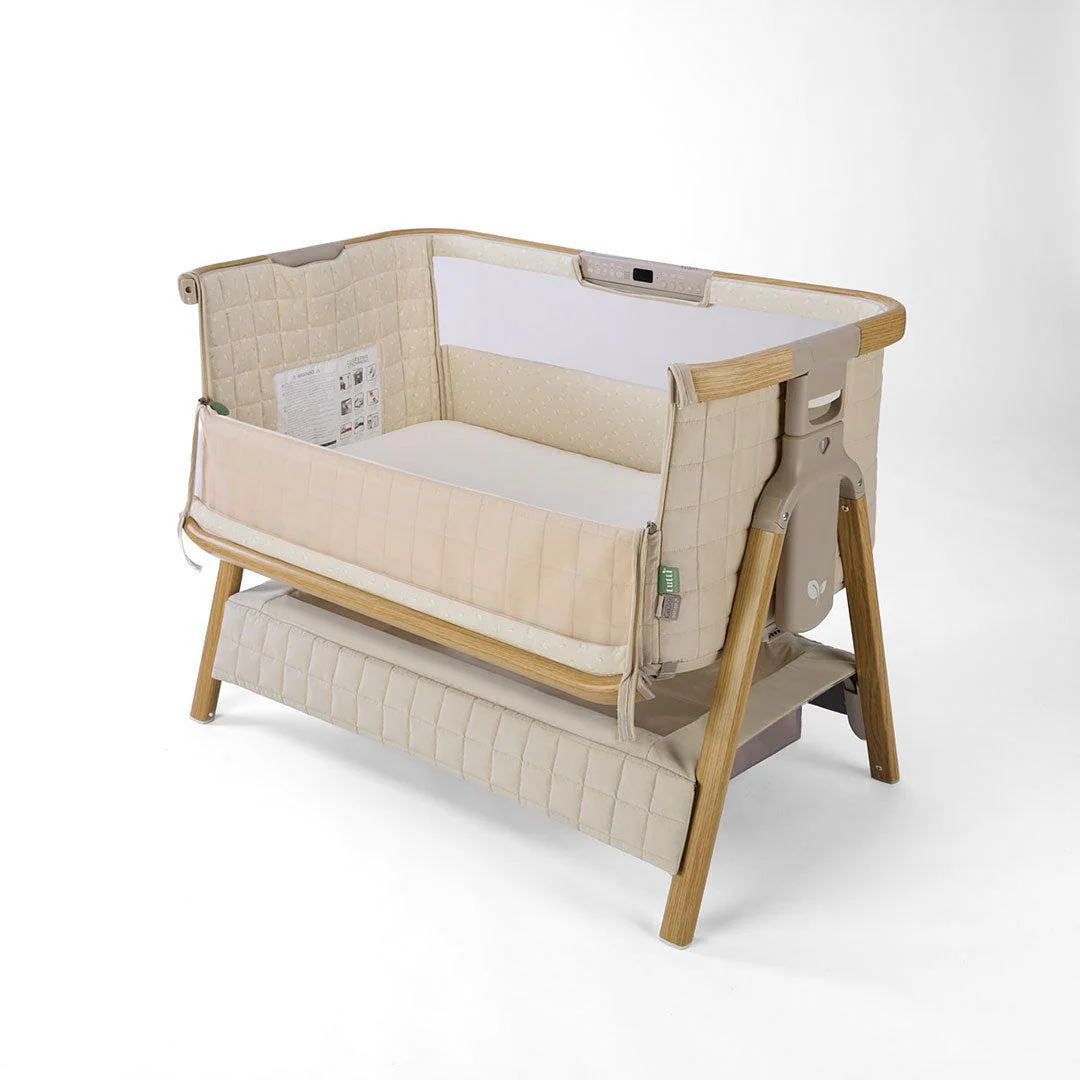 Tutti Bambini Cozee Sense Bedside Crib - Toasted Oak / Sand - Image 22