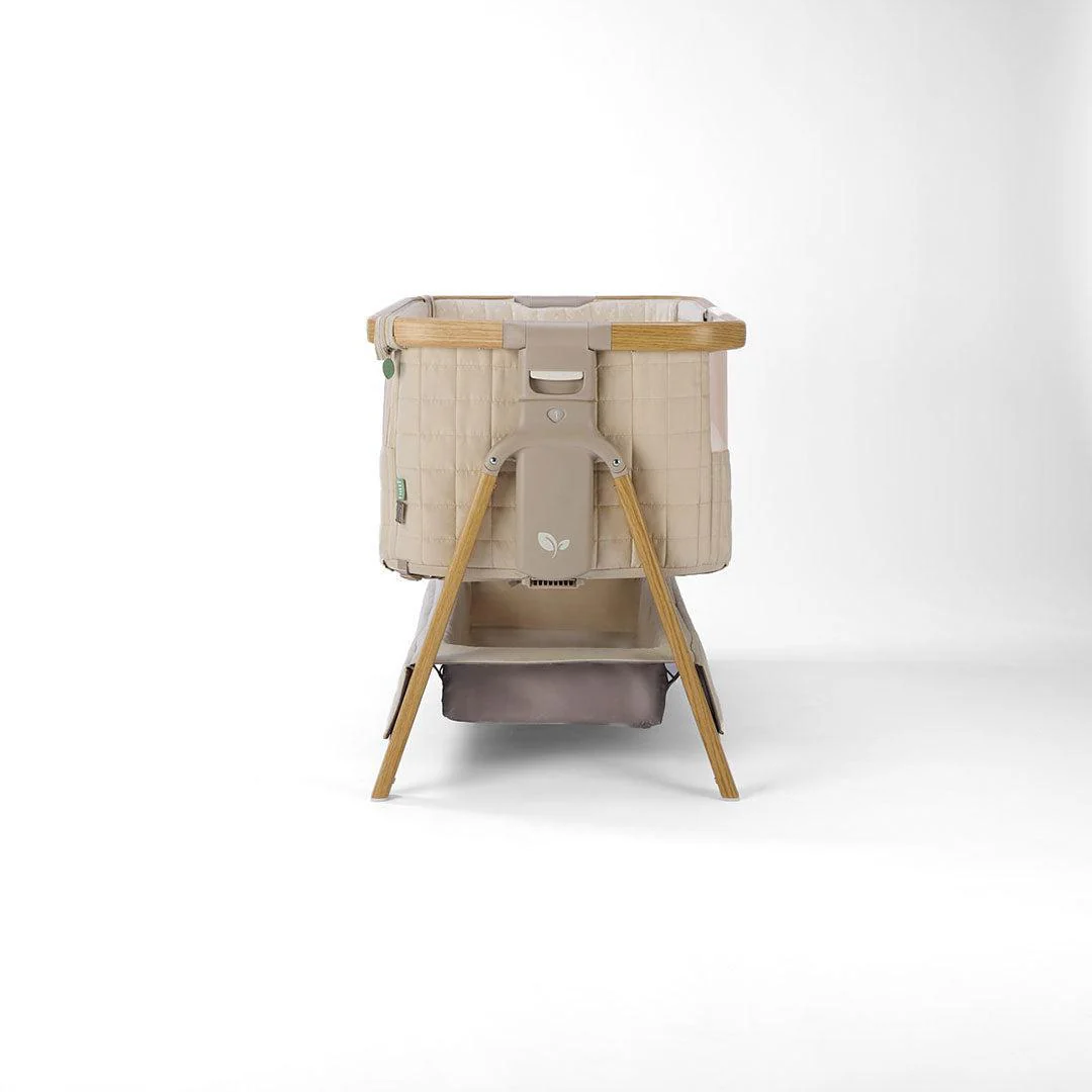 Tutti Bambini Cozee Sense Bedside Crib - Toasted Oak / Sand - Image 23