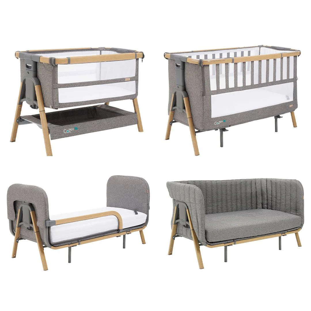 Tutti Bambini CoZee XL Complete Birth To 4+ Years Package - Oak/Charcoal
