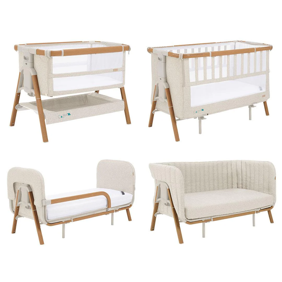 Tutti Bambini CoZee XL - Complete Birth To 4+ Years Package - Scandinavian Walnut/Ecru