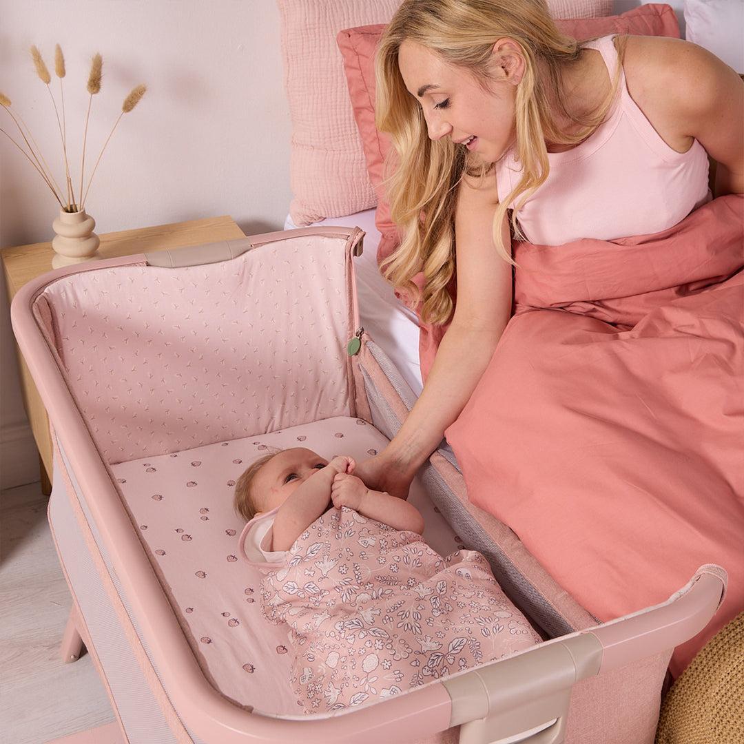 Tutti Bambini Cozee Zen Bedside Crib - Blush - Image 3