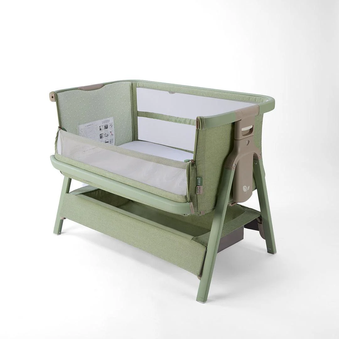 Tutti Bambini Cozee Zen Bedside Crib - Eucalyptus - Image 11