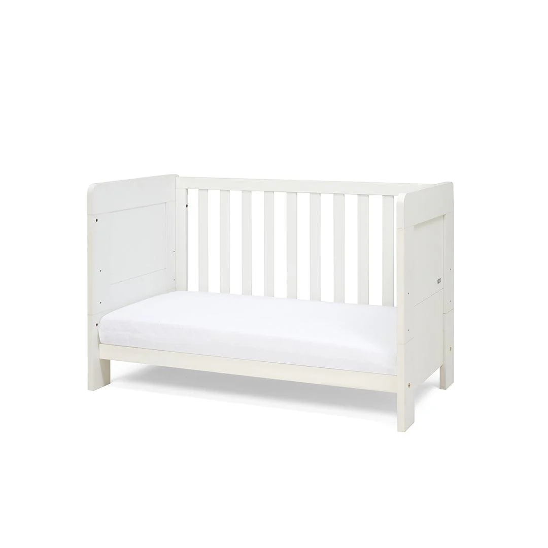 Tutti Bambini Essentials Alba Mini Cot Bed - White - Image 12