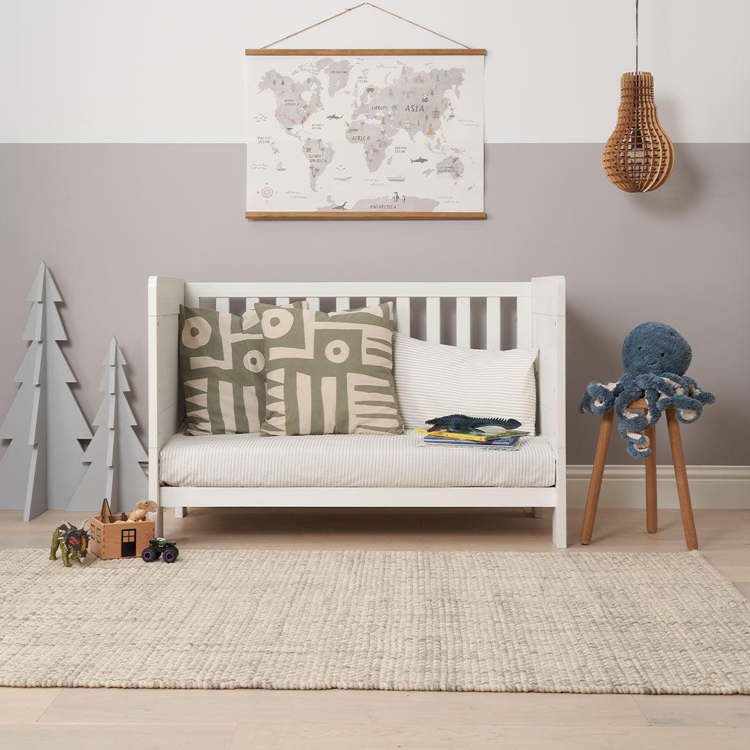 Tutti Bambini Essentials Alba Mini Cot Bed - White - Image 3