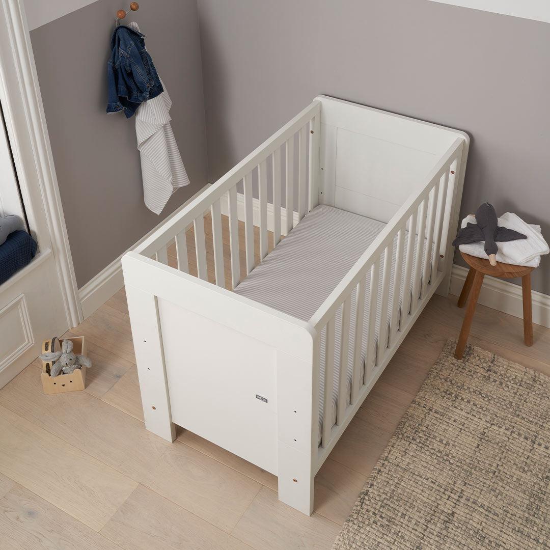 Tutti Bambini Essentials Alba Mini Cot Bed - White - Image 5