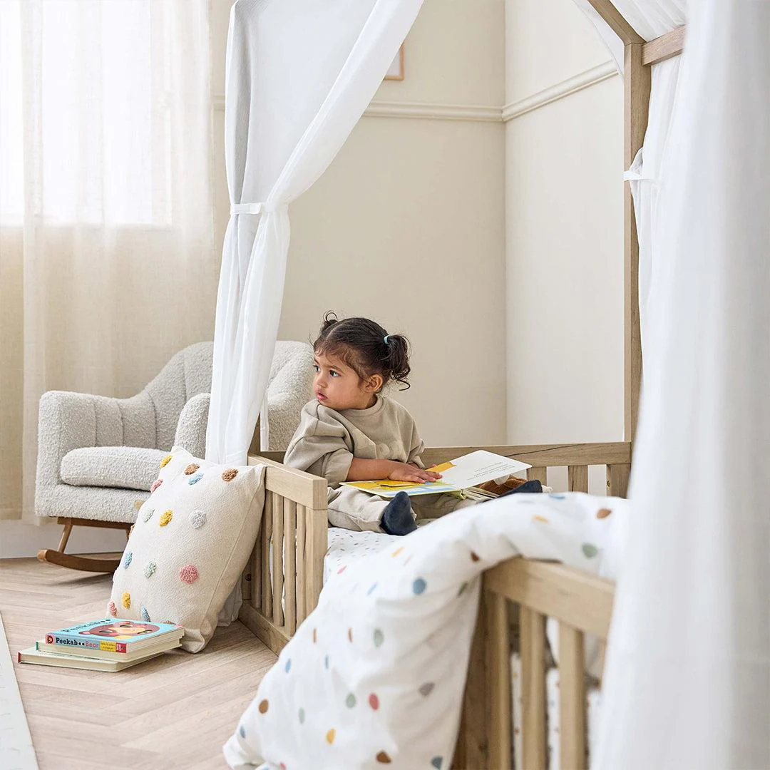 Tutti Bambini Grande Casa Montessori Toddler Floor Bed - Harvest Oak - Image 8