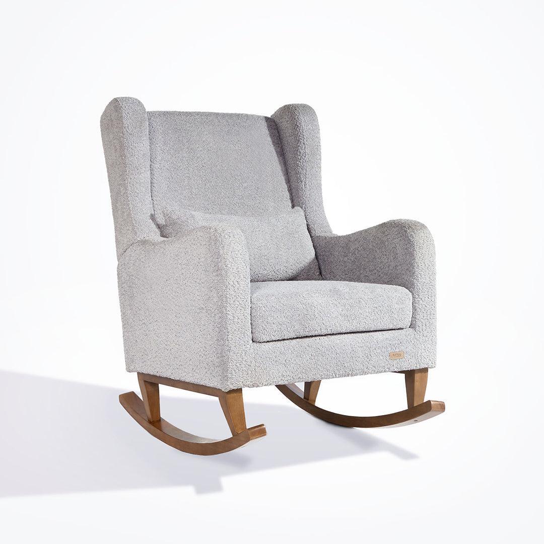 Tutti Bambini Harper Wingback Rocking Chair & Storage Footstool - Cloud Grey - Image 13