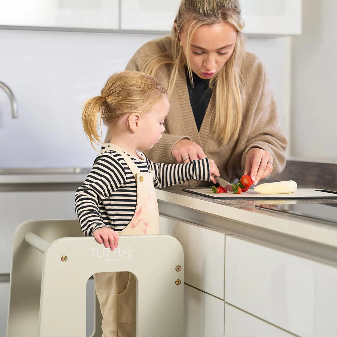 Tutti Bambini Helping Hands Montessori Toddler Learning Tower - Mushroom - Image 5