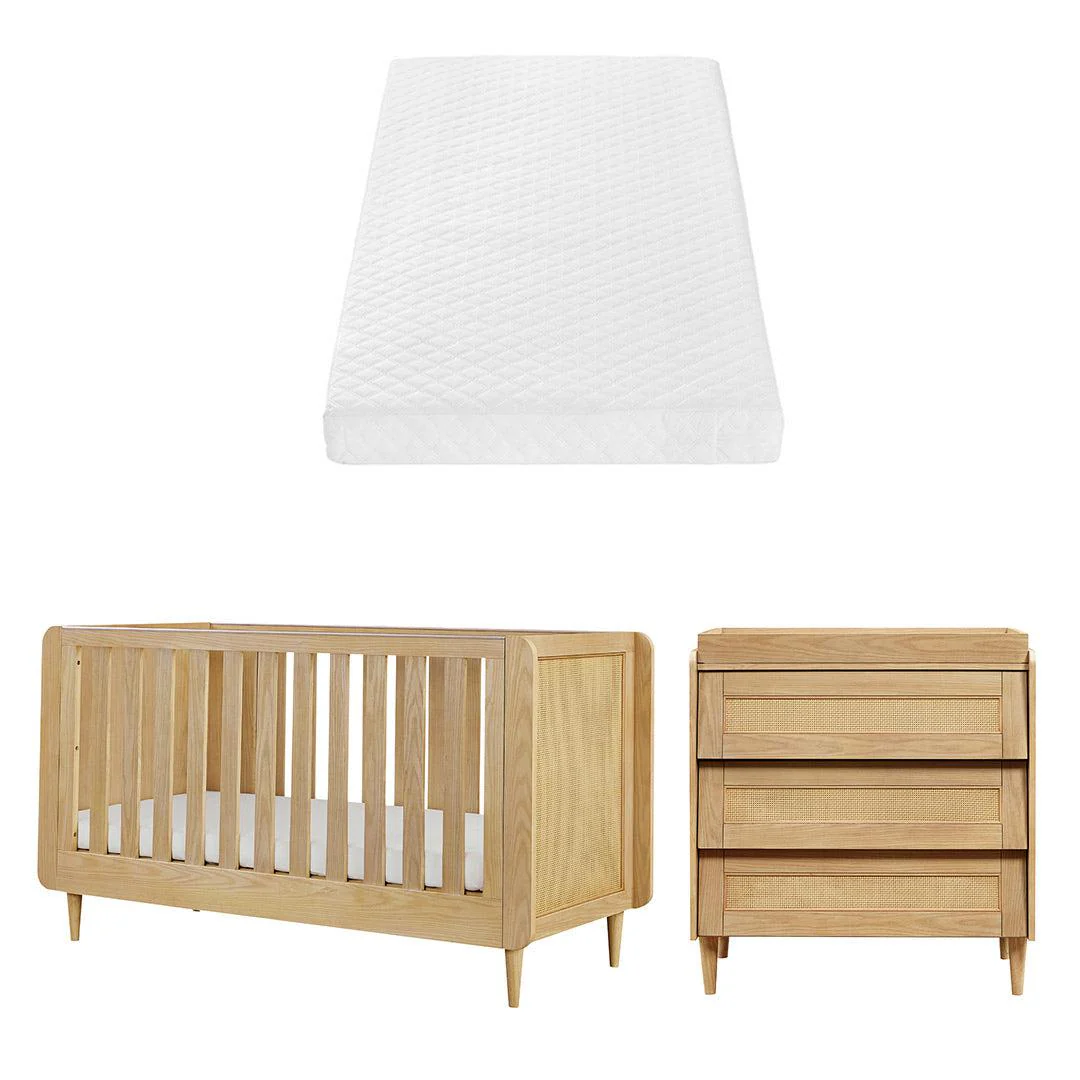 Tutti Bambini Japandi 2 Piece Room Set - Light Oak - Image 13