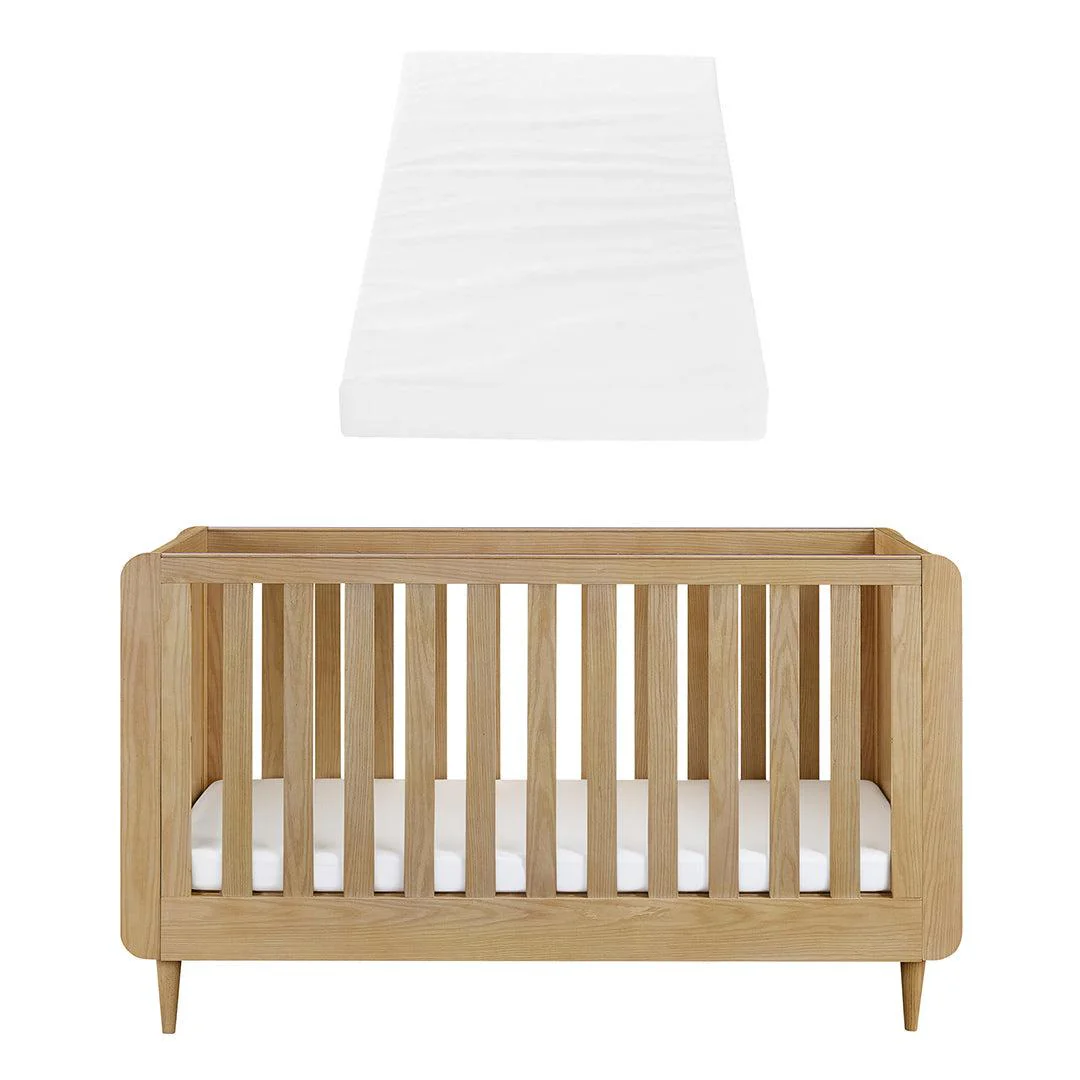 Tutti Bambini Japandi Cot Bed - Light Oak - Image 15