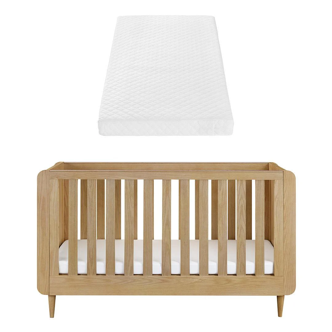 Tutti Bambini Japandi Cot Bed - Light Oak - Image 18