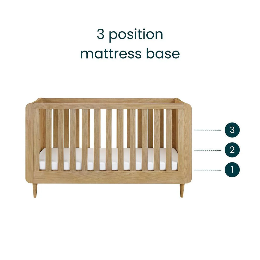 Tutti Bambini Japandi Cot Bed - Light Oak - Image 9