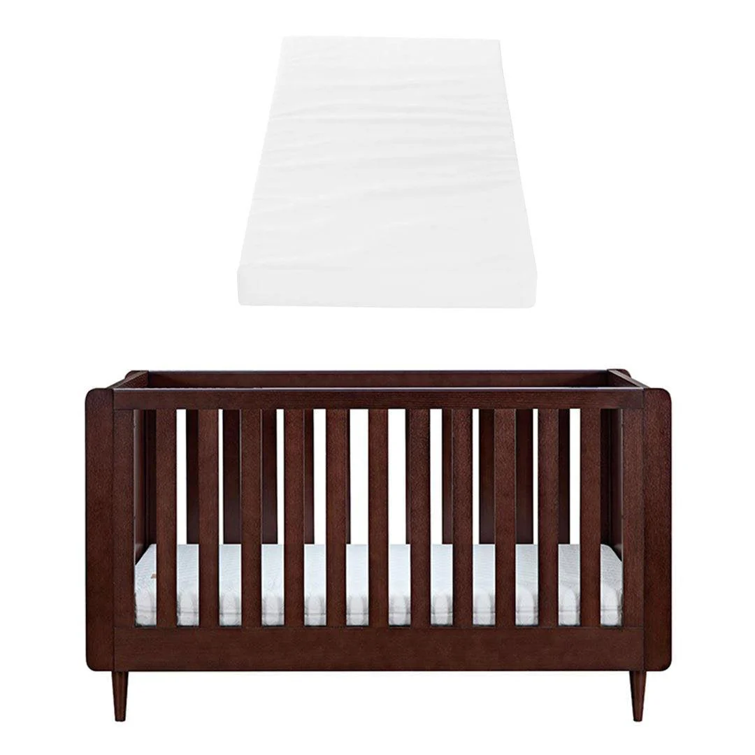 Tutti Bambini Japandi Cot Bed - Warm Walnut - Image 17