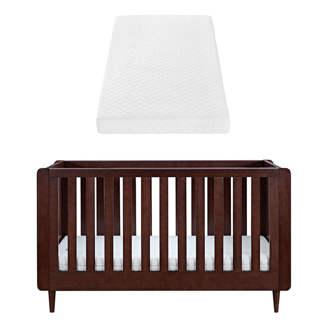 Tutti Bambini Japandi Cot Bed - Warm Walnut - Image 18