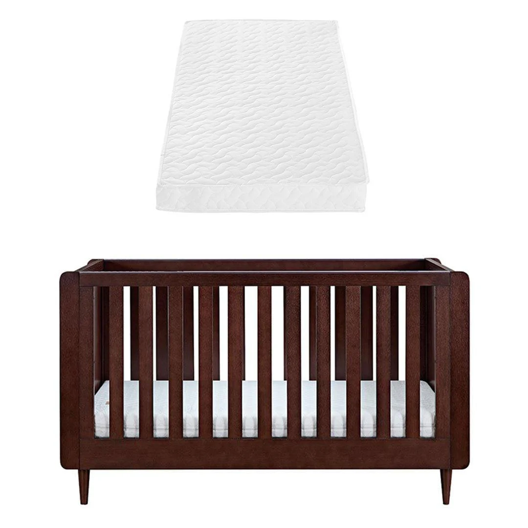 Tutti Bambini Japandi Cot Bed - Warm Walnut - Image 19