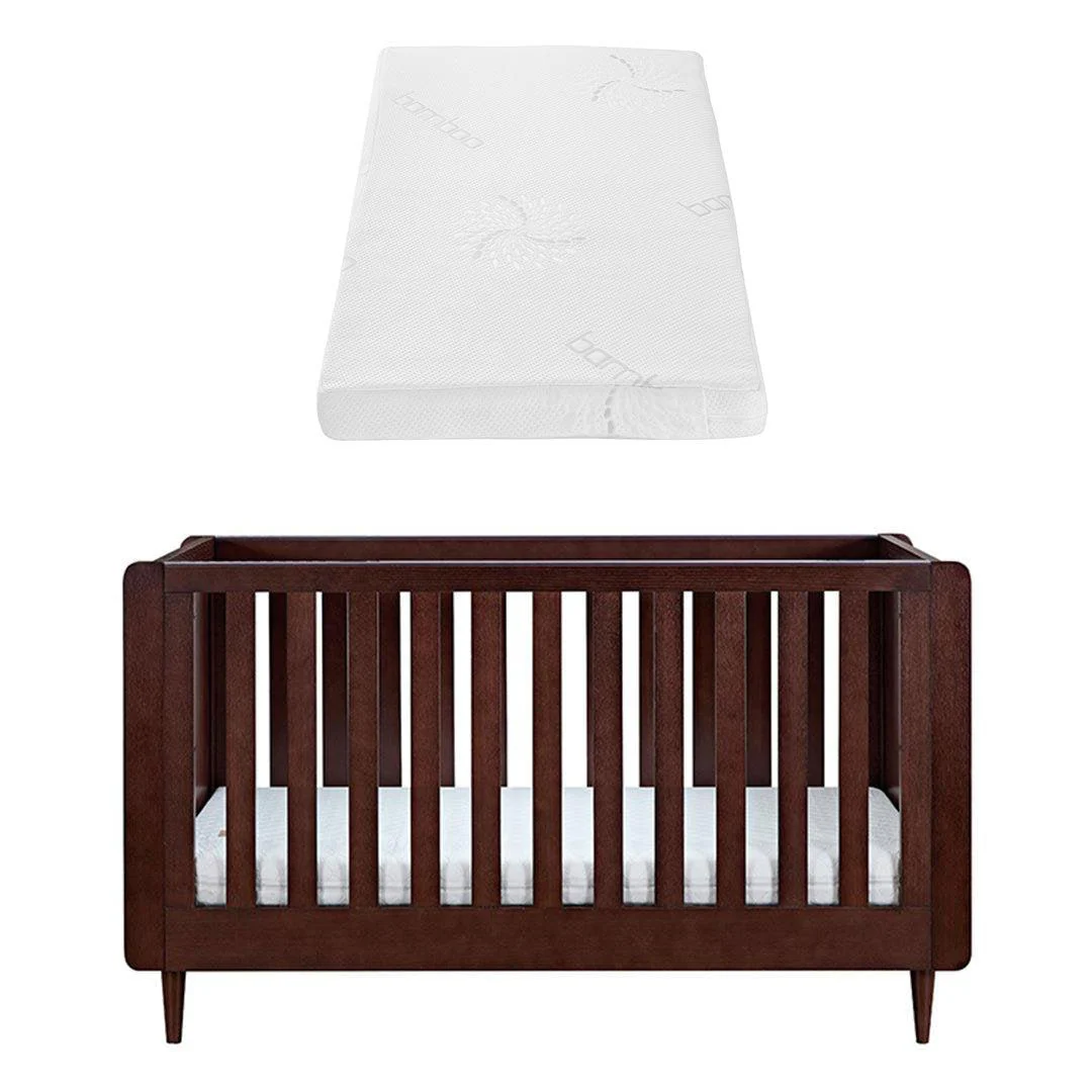 Tutti Bambini Japandi Cot Bed - Warm Walnut - Image 20