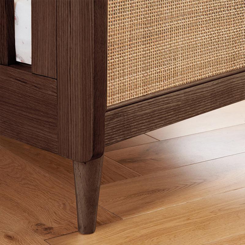 Tutti Bambini Japandi Cot Bed - Warm Walnut - Image 3