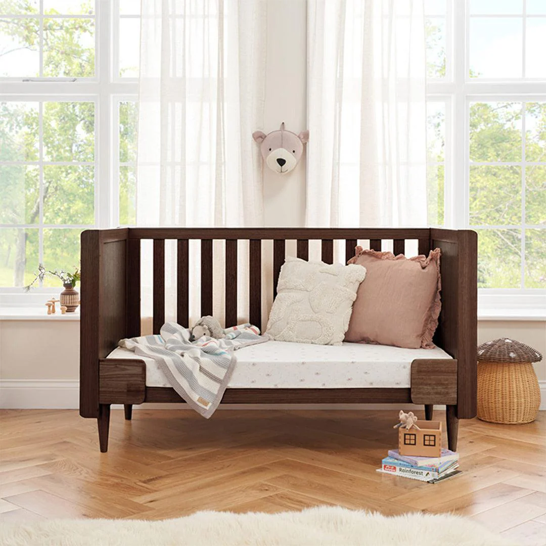 Tutti Bambini Japandi Cot Bed - Warm Walnut - Image 6