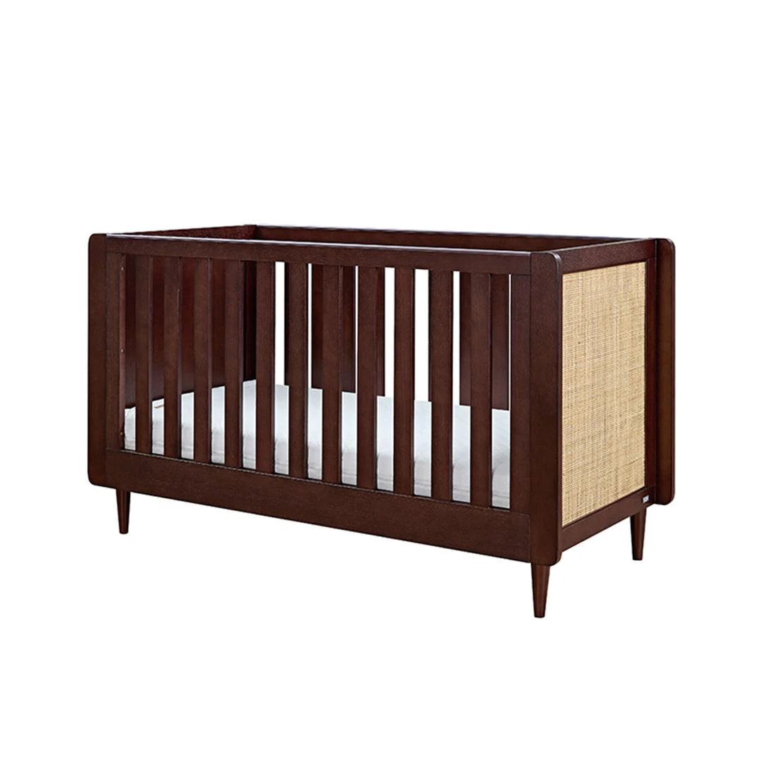Tutti Bambini Japandi Cot Bed - Warm Walnut - Image 9