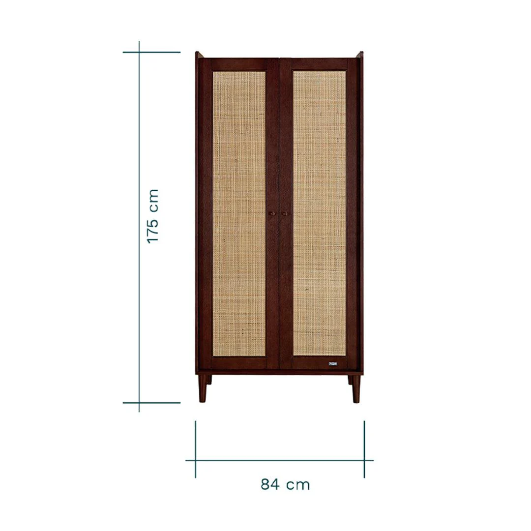 Tutti Bambini Japandi Wardrobe - Warm Walnut - Image 5