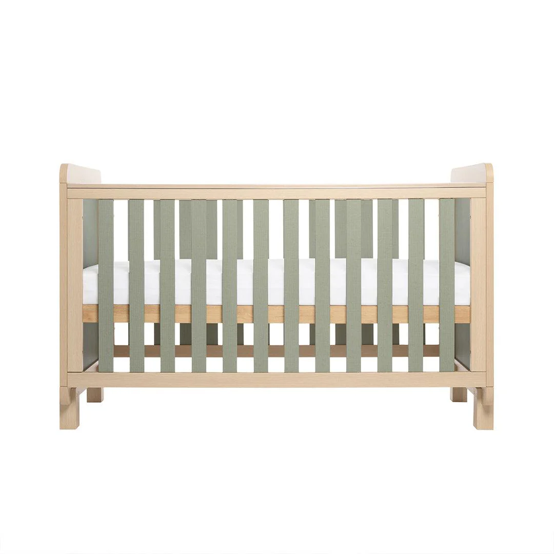 Tutti Bambini Kuba Cot Bed - Golden Oak / Sage Weave - Image 11