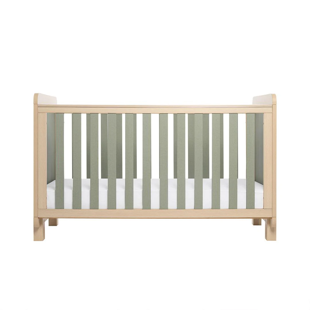 Tutti Bambini Kuba Cot Bed - Golden Oak / Sage Weave - Image 12