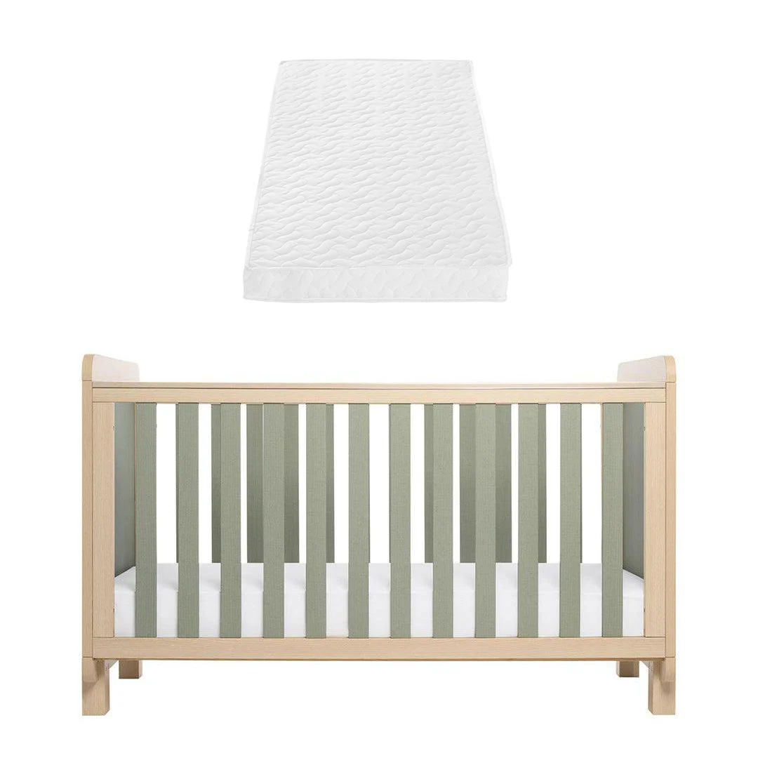 Tutti Bambini Kuba Cot Bed - Golden Oak / Sage Weave - Image 20