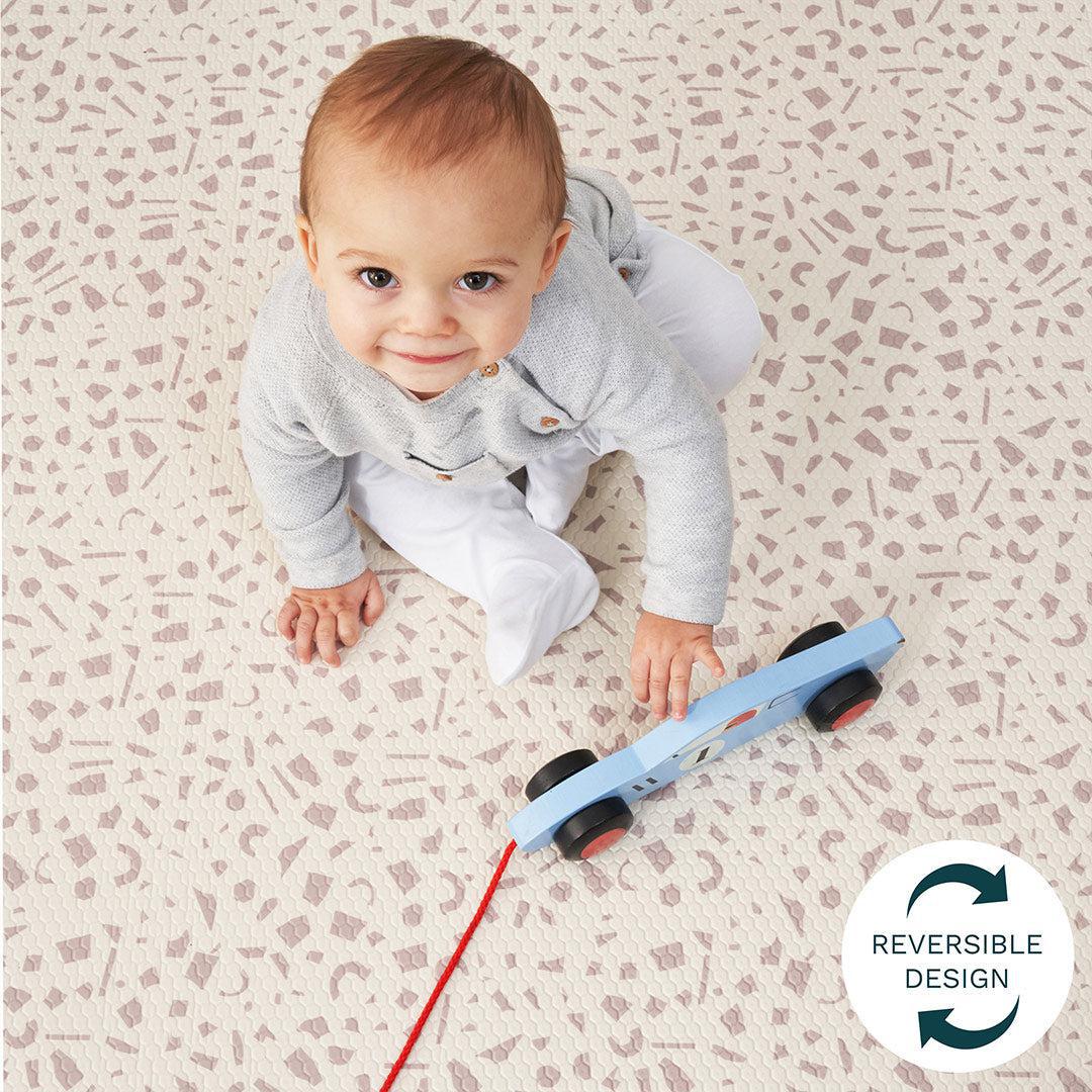 Tutti Bambini Luxury Padded XL Reversible Playmat  - Bubble & Terrazzo - Image 5