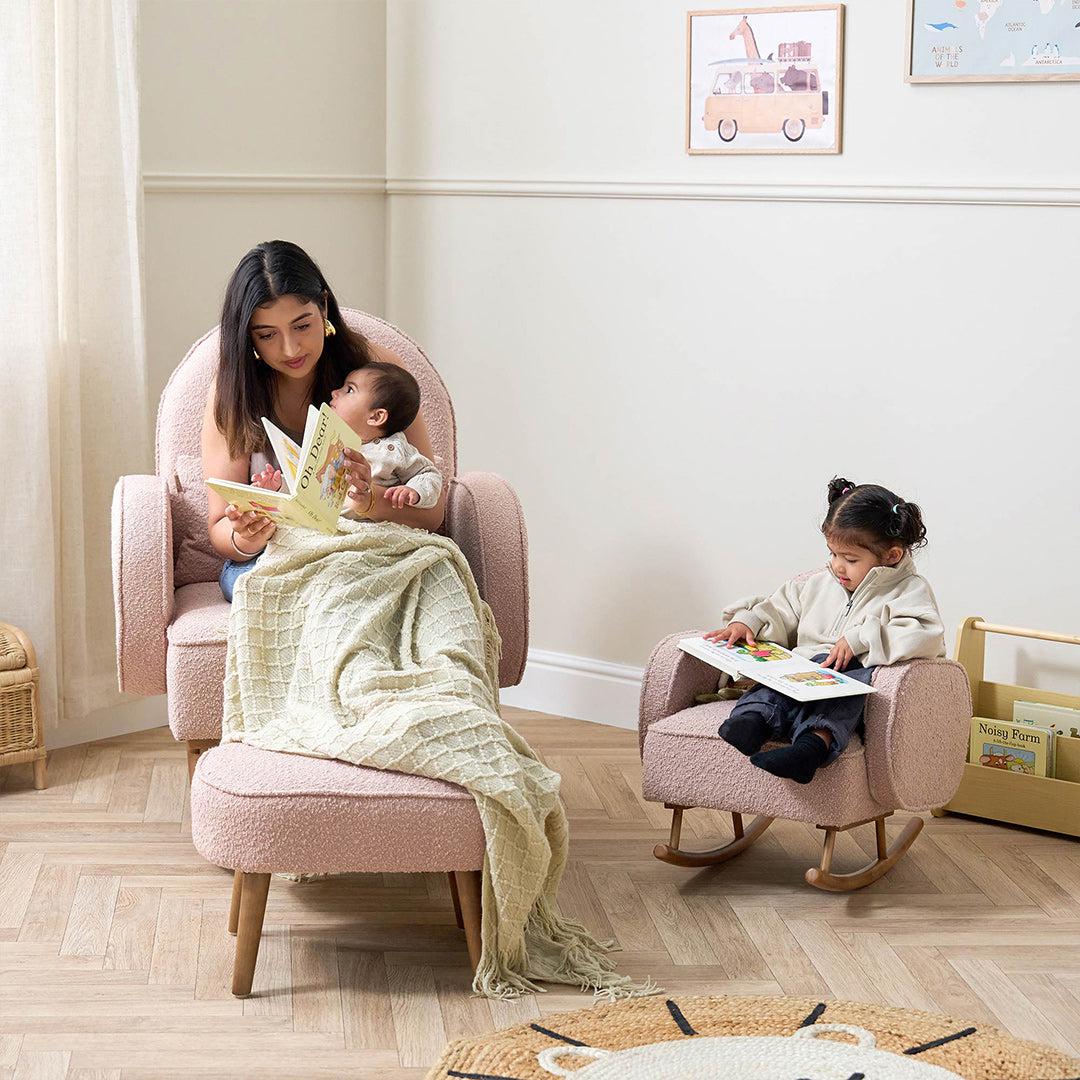Tutti Bambini Micah Mini Me Children's Rocking Chair  - Blush - Image 3