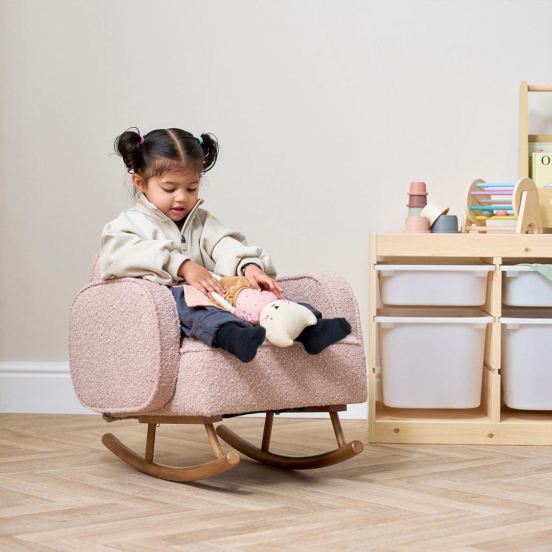 Tutti Bambini Micah Mini Me Children's Rocking Chair  - Blush - Image 9