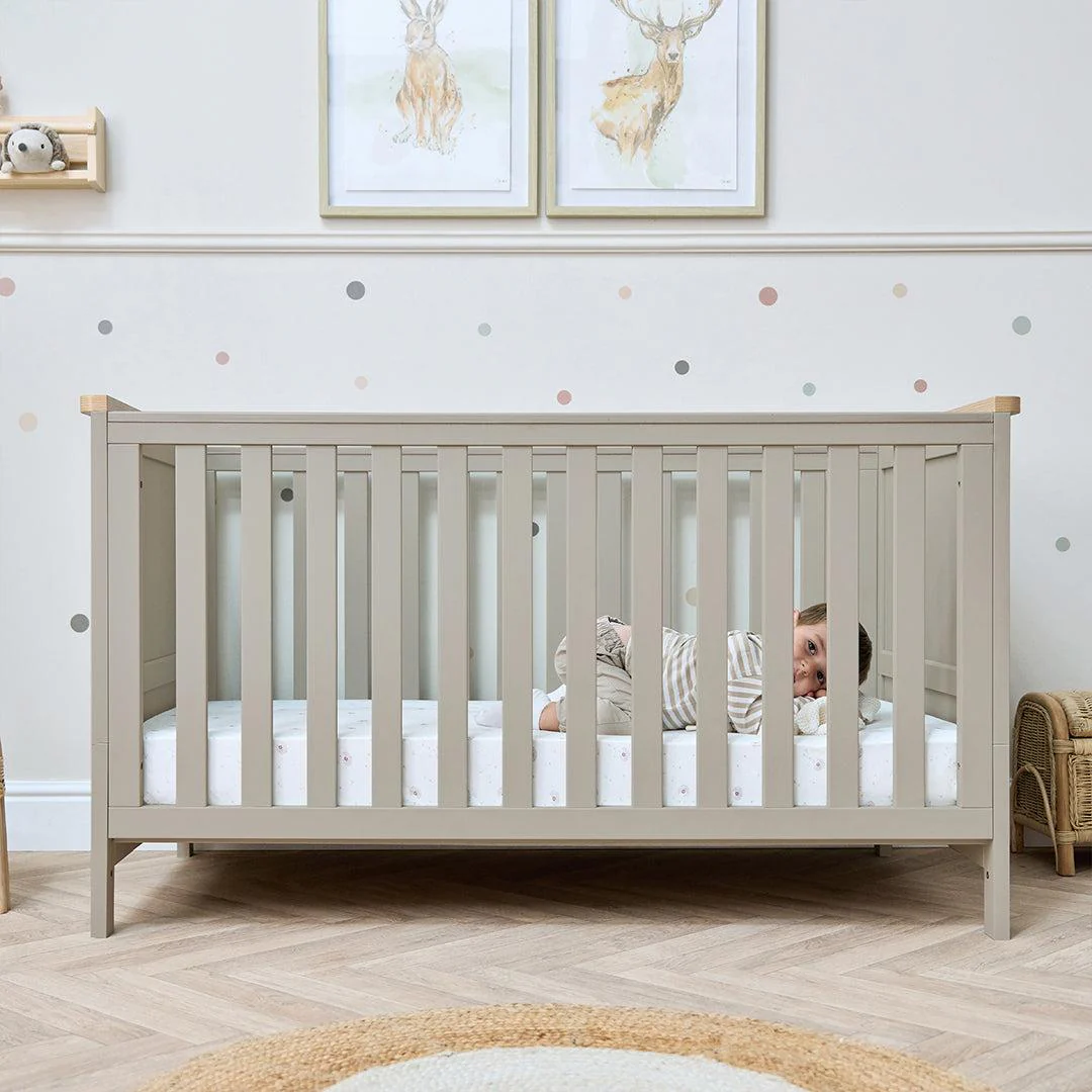 Tutti Bambini Misha Cot Bed - Mushroom / Golden Oak - Image 2