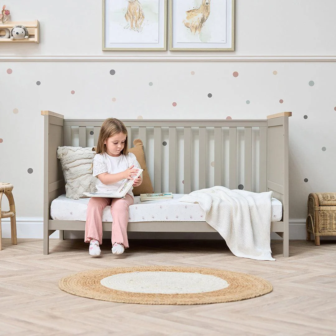 Tutti Bambini Misha Cot Bed - Mushroom / Golden Oak - Image 5