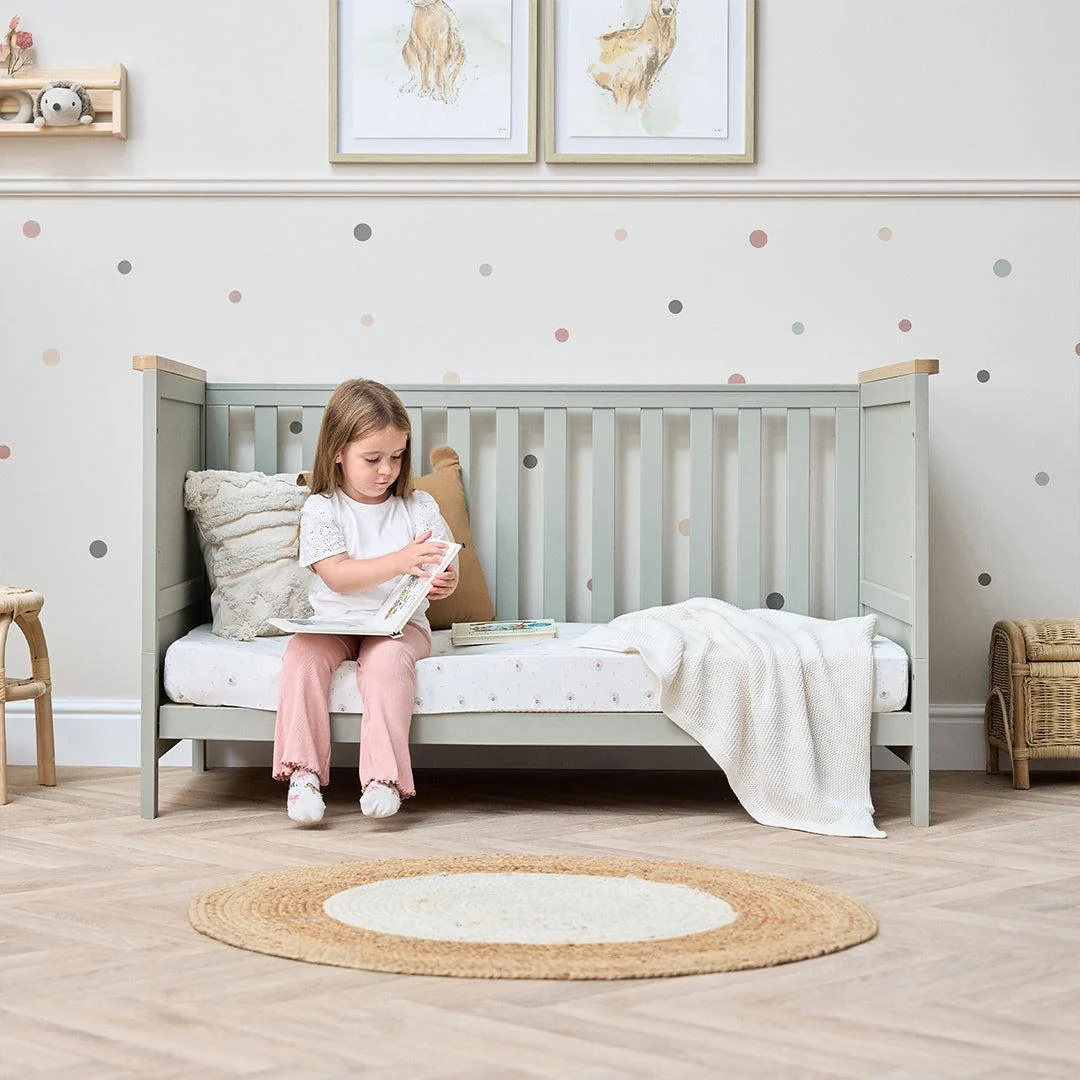 Tutti Bambini Misha Cot Bed - Sage / Golden Oak - Image 11