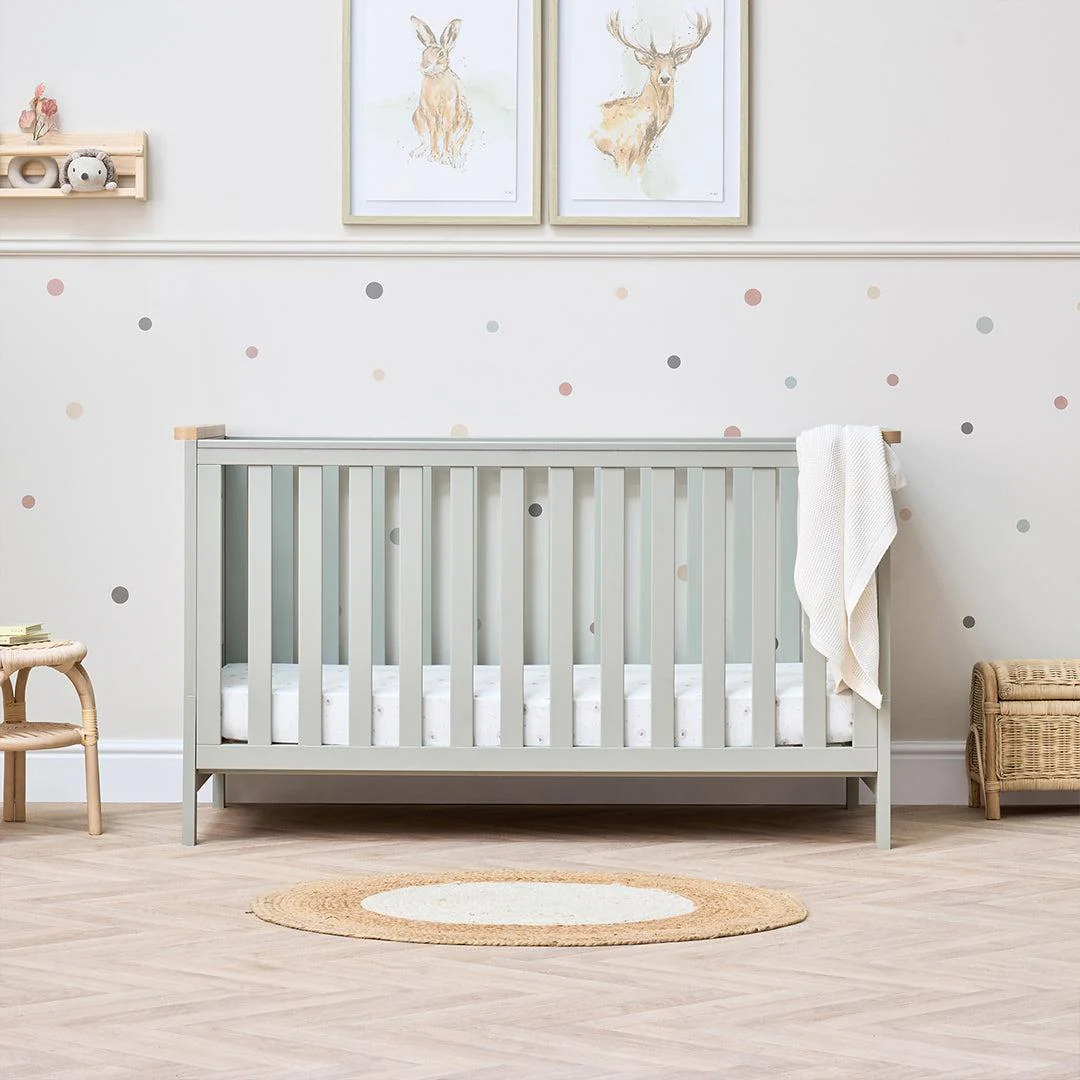 Tutti Bambini Misha Cot Bed - Sage / Golden Oak - Image 2
