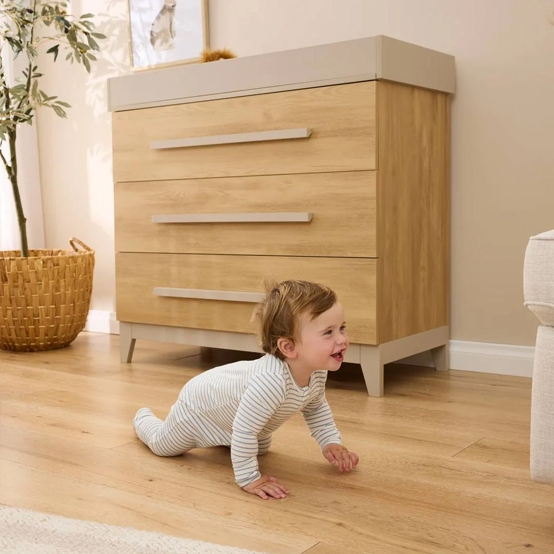 Tutti Bambini Hallee Chest Changer - Mushroom/Golden Oak - Image 3