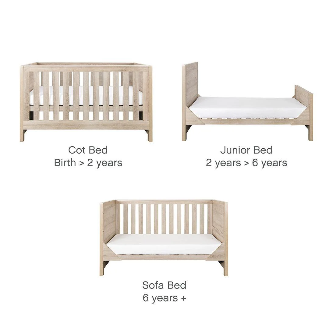 Tutti Bambini Modena 3 Piece Room Set - Oak - Image 6