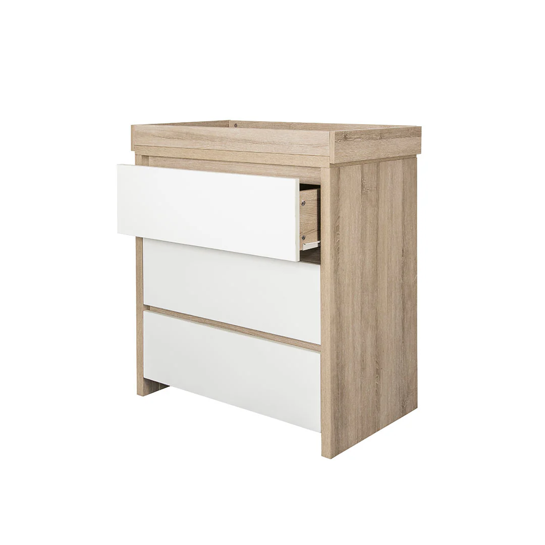 Tutti Bambini Modena Changing Unit - White/Oak - Image 7