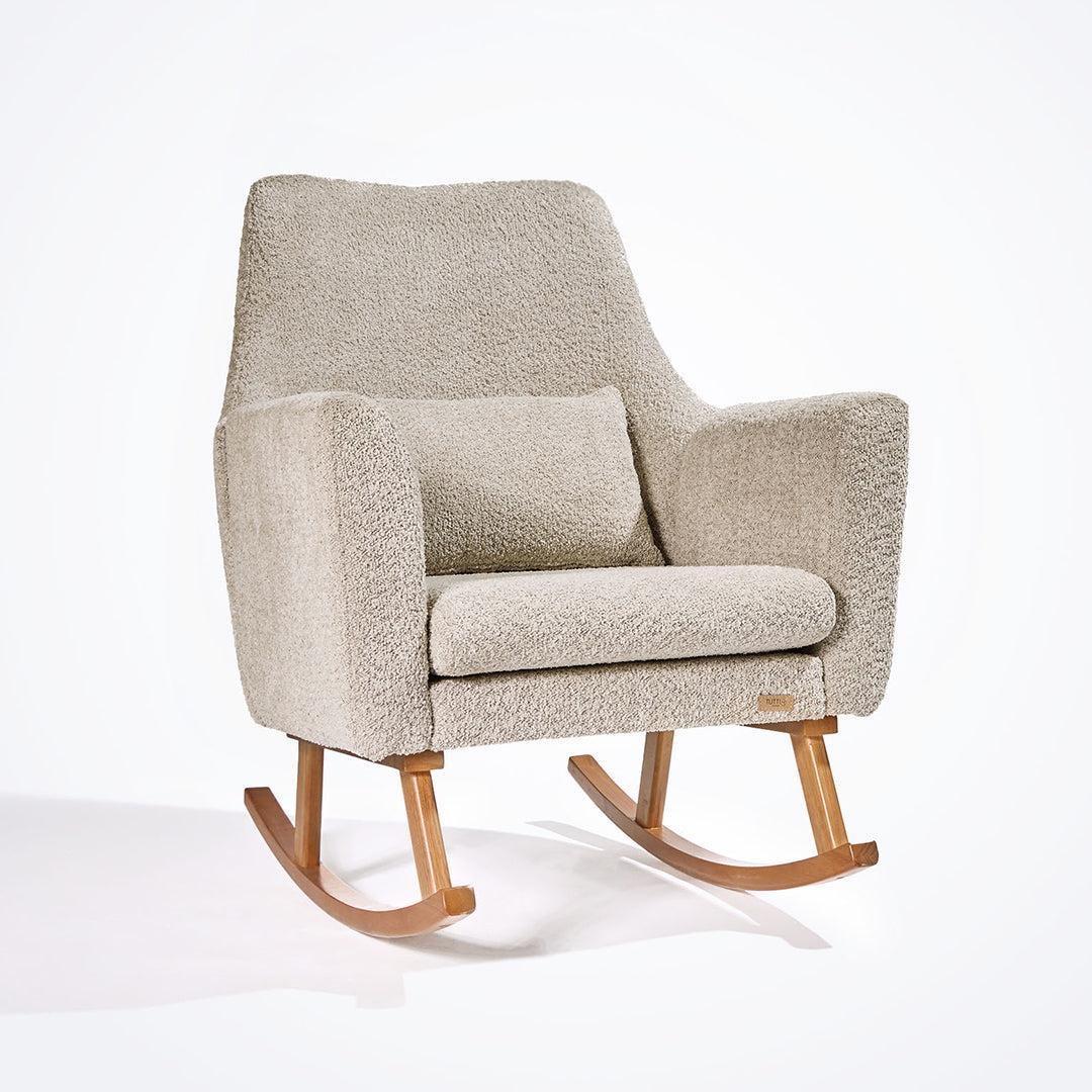Tutti Bambini Oscar Luxe Rocking Chair & Footstool - Teddy Mushroom - Image 10